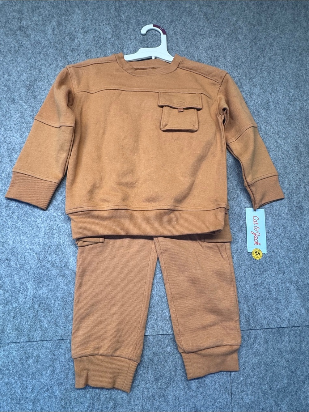 Target Kids Caramel Brown Sweatshirt & Jogger Set